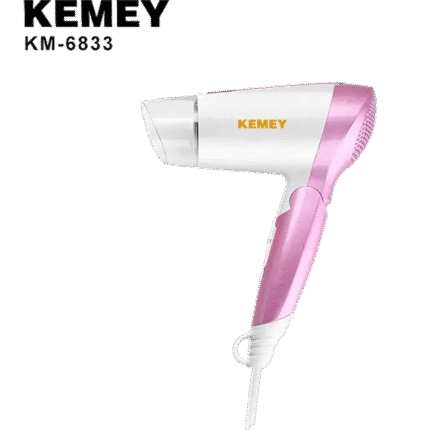 Kemei KM-6833 Cool & Hot Electric Foldable Hair Dryer
