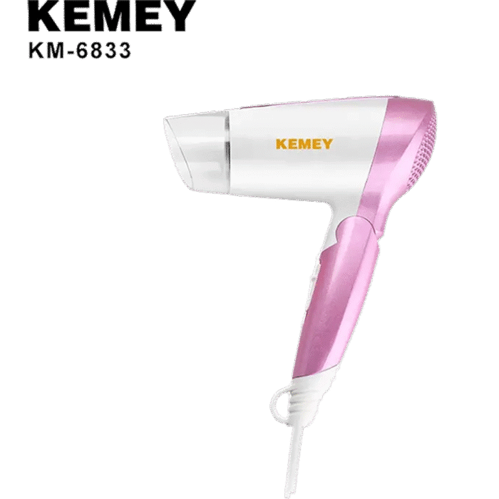 Kemei KM-6833 Cool & Hot Electric Foldable Hair Dryer