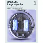 Dp-7637 Rechargeable Automatic Rotating Mini Table Desk Fan - Image 4