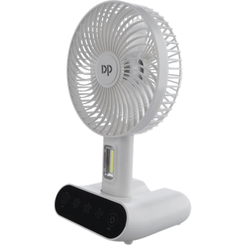 DP Rechargeable Touch Mini Table Fan With Lamp - DP-7624