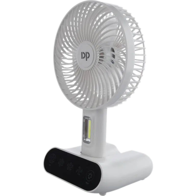 DP Rechargeable Touch Mini Table Fan With Lamp - DP-7624