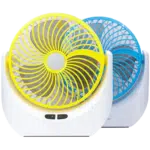 JY Super lithium rechargeable mini table fan with LED light - JY-1880