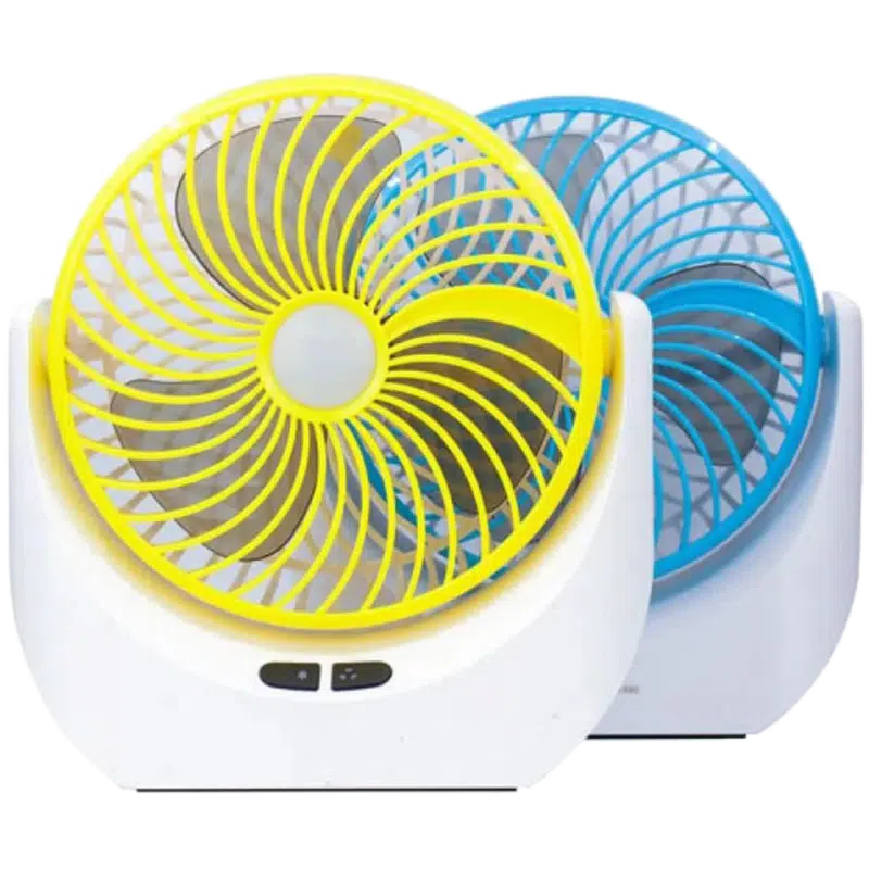 JY Super lithium rechargeable mini table fan with LED light - JY-1880
