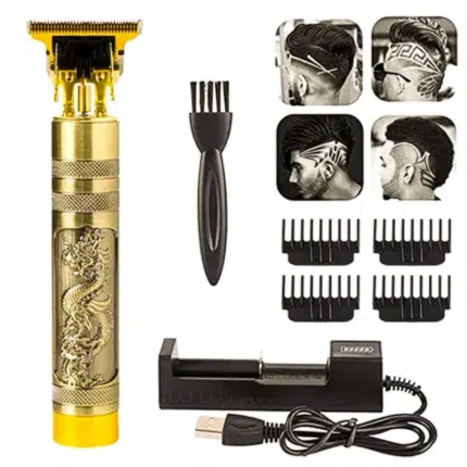 Vintage T9 Hair Cutting Machine Hair Trimmer Electric Hair Clippers Shaver Beard Trimmer Men Hair Cutting T Style Machine Rechargeable Hair Trimmer