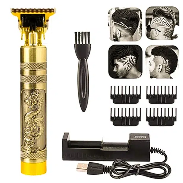 Vintage T9 Hair Cutting Machine Hair Trimmer Electric Hair Clippers Shaver Beard Trimmer Men Hair Cutting T Style Machine Rechargeable Hair Trimmer