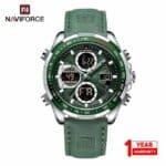 Naviforce 9197 Stylish Analog Digital Men’s Watch With Dual Display - Image 3