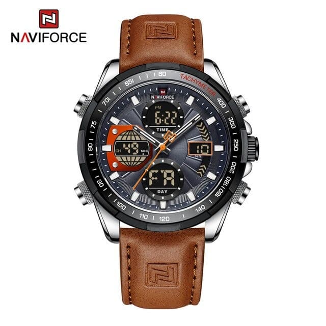 Naviforce 9197 Men’s Sports Watch Dual Time Best Price in Bangladesh