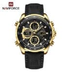 Naviforce 9197 Stylish Analog Digital Men’s Watch With Dual Display - Image 4