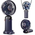 Foldable Neck Hanging Mini Personal Rechargeable Fan