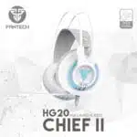 FANTECH CHIEF II HG20 Wired Headset Gamer PC 3.5mm PS4 Headsets White LED Earphones with Microphone for PS4 PC Headphone Gamer White