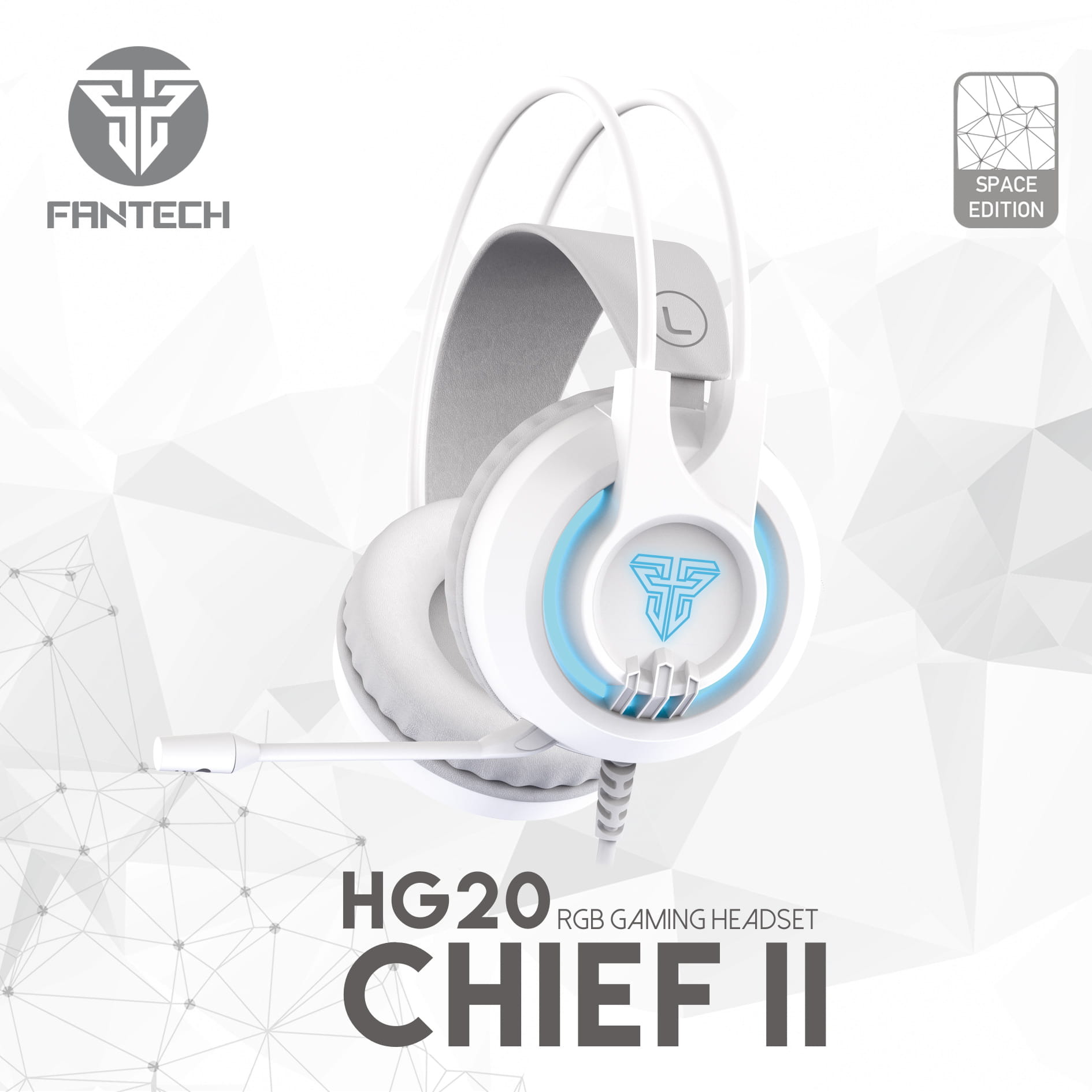 0a149ec2368950001d75333b09a599a7.jpg FANTECH CHIEF II HG20 Wired Headset Gamer PC 3.5mm PS4 Headsets White LED Earphones with Microphone for PS4 PC Headphone Gamer White - Image 1