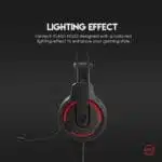 FANTECH HQ53 FLASH LIGHTWEIGHT RED/WHITE ACCENT LIGHTING GAMING HEADSET - Image 4