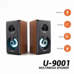 Kisonli U9001 USB Multimedia Speaker Wooden