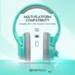FANTECH VALOR MH86 MULTI PLATFORM GAMING HEADSET, Foldable Microphone, Multi-Platform Compatibility, Adjustable Headband, Noise Cancellation, Mint Edition. - Image 4