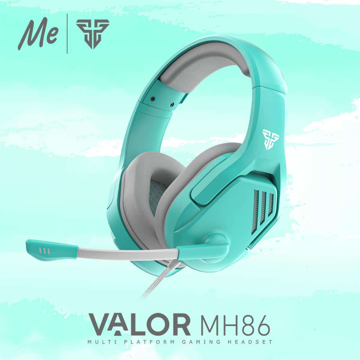 56fa1c4d0d08ebf97237b75bf8262e47.jpg FANTECH VALOR MH86 MULTI PLATFORM GAMING HEADSET, Foldable Microphone, Multi-Platform Compatibility, Adjustable Headband, Noise Cancellation, Mint Edition. - Image 1