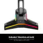 FANTECH AC304 PRO TOWER II RGB HEADSET STAND With Rubberized base for maximum stability Black. - Image 2