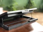 TCLP-99/N-99 Height Adjustable Foldable USB Plastic Double Fans Laptop Cooler Cooling Pad Stand - Image 3
