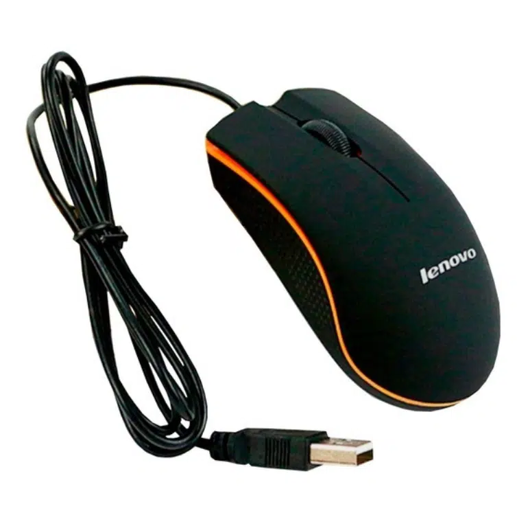 Lenovo Mini M20 Wired Mouse 1200Dpi Optical Usb 2.0 - Pro Gaming Mouse Optical Mice Frosted Surface For Computer Pc & Laptop