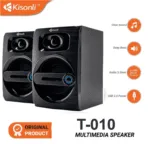 KISONLI T-010 USB 2.0 Stereo Speaker Promotional Stereo Desktop Computer Speakers