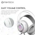 FANTECH CHIEF II HG20 Wired Headset Gamer PC 3.5mm PS4 Headsets White LED Earphones with Microphone for PS4 PC Headphone Gamer White - Image 3